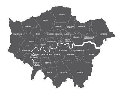 Map of greater london